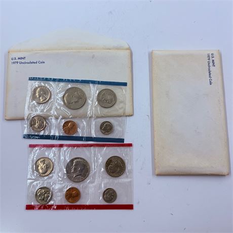 2x 1979 US Mint Uncirculated Sets