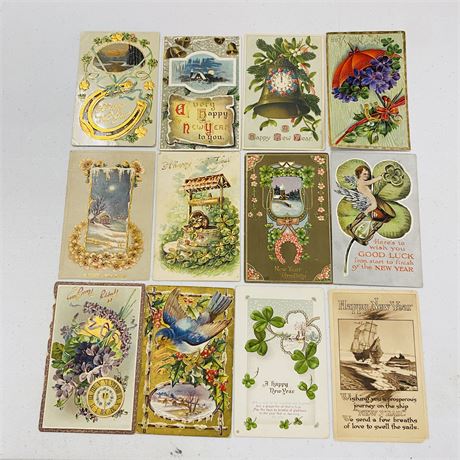 Antique New Years Postcards