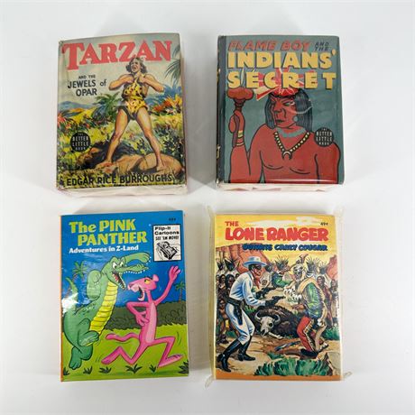 Lot of Vintage Big Little Books Tarzan, The Lone Ranger & Others