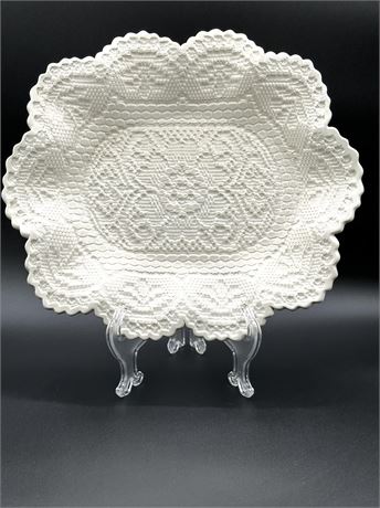 Intricately Textured 13.5"W Signed Platter