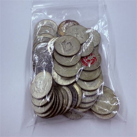 $20 Kennedy 40% Silver Halves 1965-1969