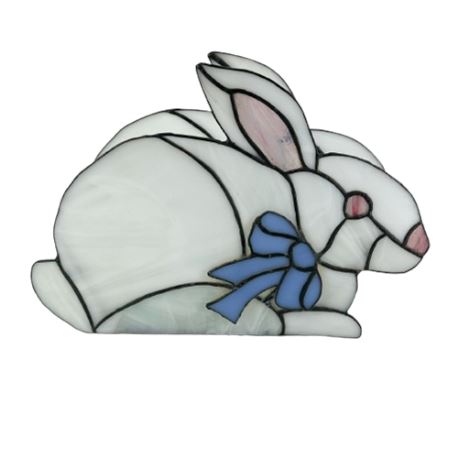 Stained Glass Rabbit Planter