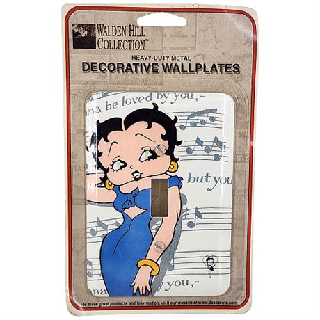 Betty Boop Decorative Metal Wallplate