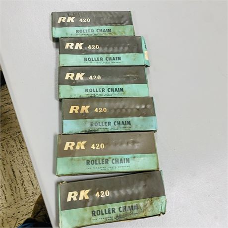 6 NOS RK 420 Motorcycle Chains