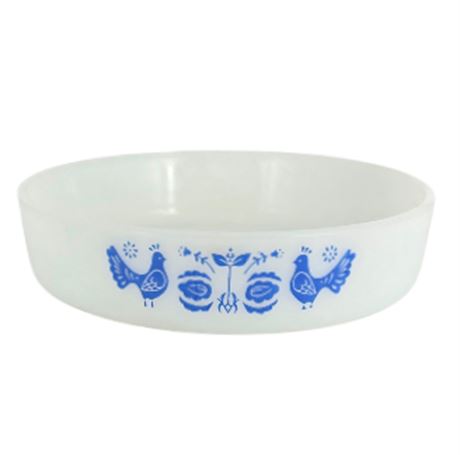 VTG Milk Glass, Fire King 8" Baking Dish