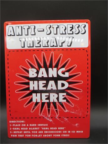 Anti-Stress Therapy Sign