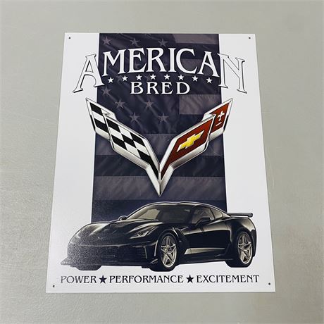12.5x16” Chevy Corvette Metal Sign