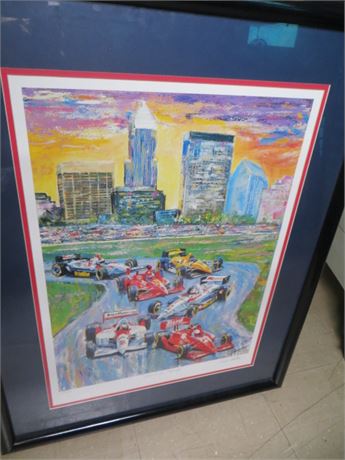 "Cleared For Take Off" NASCAR Signed Print 17/150