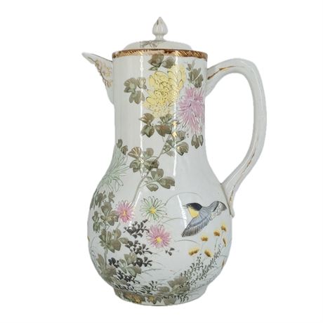 Antique Teapot with Meiji Period-Inspired Details