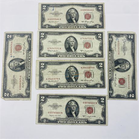 6 - 1953 $2 Bills