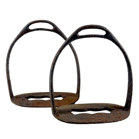 Pair of Antique Iron Sirrups
