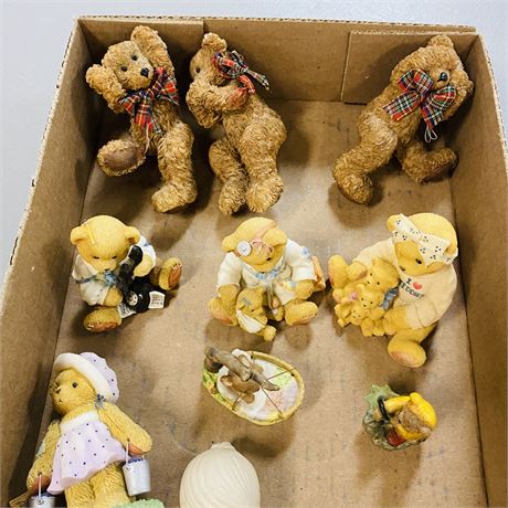 Vtg Bear Figurines