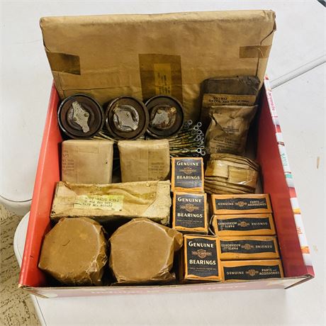 NOS WW2 Surplus Harley Davidson Parts Lot