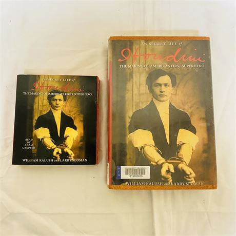 The Secret Life of Houdini Hardcover Book + Book on Tape