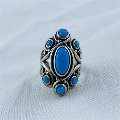 12.2g Carolyn Pollack Sterling Ring Size 6.5