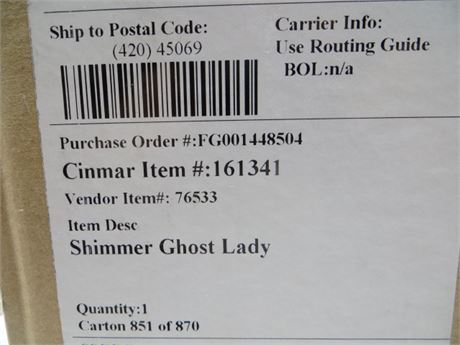 Shimmer Ghost Lady NIB