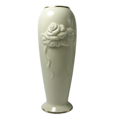 LENOX Rose Blossom Ivory Porcelain Bud Vase