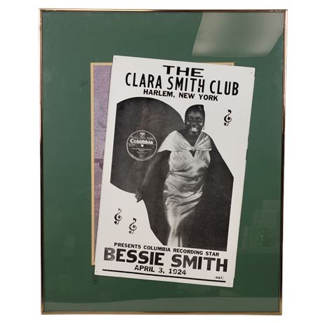 The Clara Smith Club Harlem, New York Bessie Smith Concert Poster