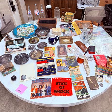MASSIVE Vintage + Antique Table Lot