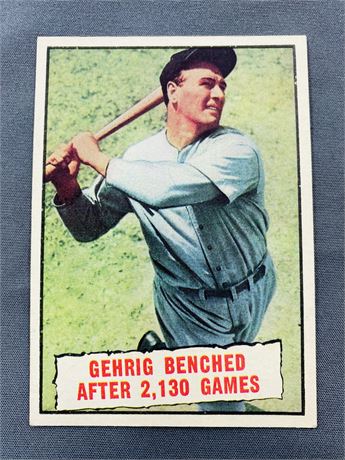 1961 Topps Lou Gehrig Card
