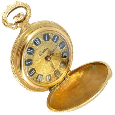 Vintage Chateau Women's Pocket Watch, Gold-Tone