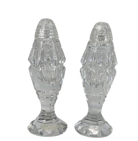 Cut Crystal, Salt & Pepper Shakers