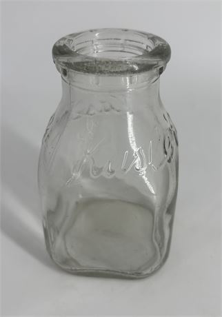 Half Pint Glass Milk Bottle