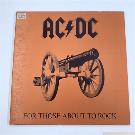AC/DC For Those About to Rock Vinyl Record