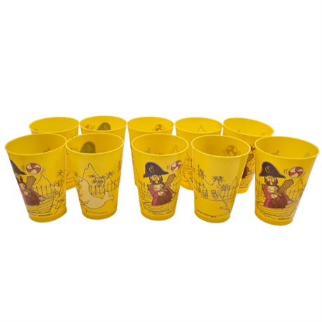 10 VTG 1978 McDonalds' Plastic Cups
