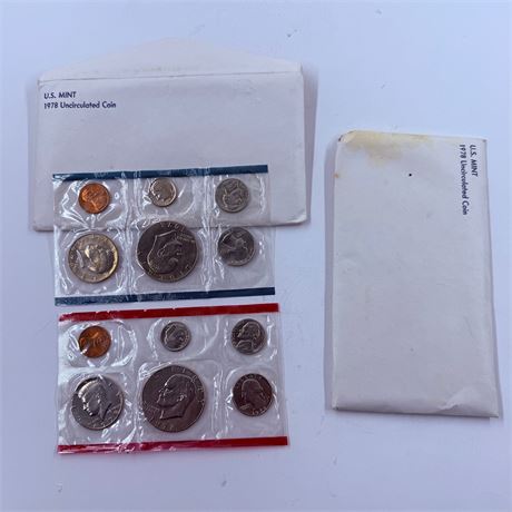 2x 1978 US Mint Uncirculated Sets