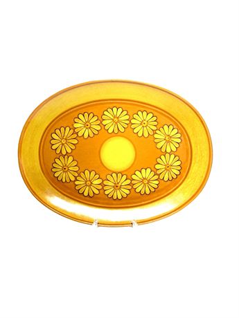 MCM Vernon Ware Metlox of California Poppytrail Oval Platter