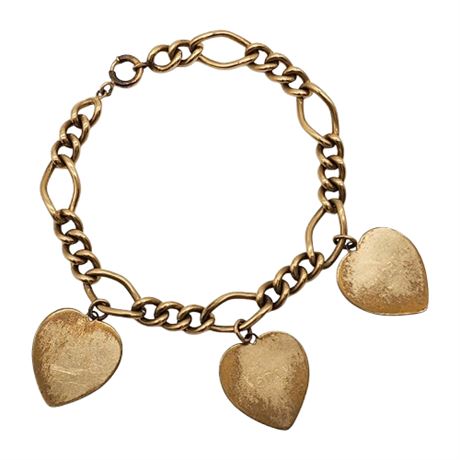Vintage Gold Filled Mother's Children Charm Bracelet