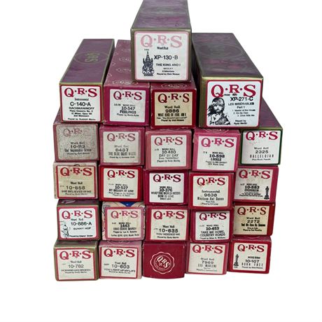 25 QRS Piano Rolls