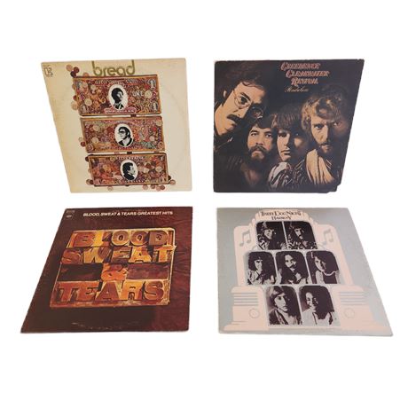 Vintage Vinyl Classic Rock Record Lot, 12"