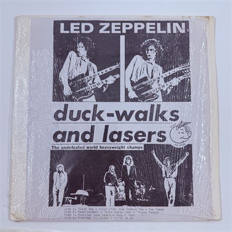 Led Zeppelin Bootleg Duck Walks and Lasers Vinyl Record