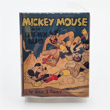 Sealed "Mickey Mouse on the Cave-man Island" by Walt Disney