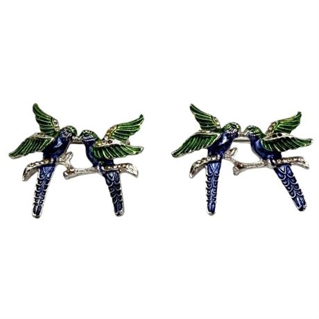 Vintage Pair of Bird Pins