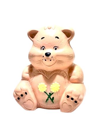 Vtg Ceramic "Friendship Bear" Care Bear Coin Bank