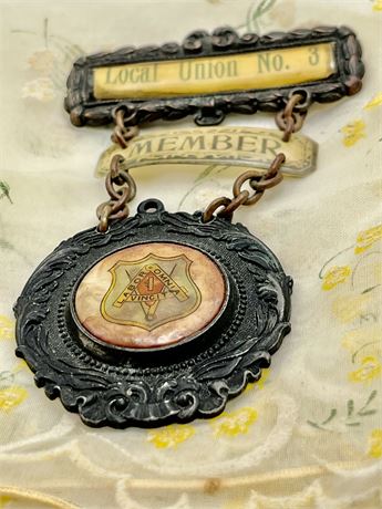 Vintage Local union member badge