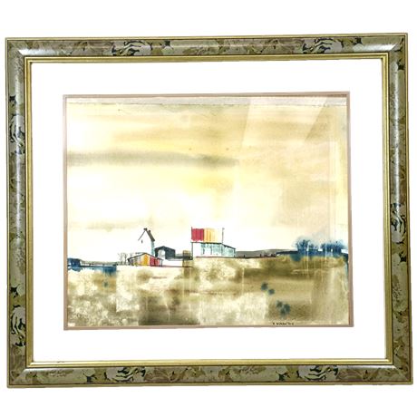 Robert A. Lyon, Jr. "July Horizontal", Watercolor Painting
