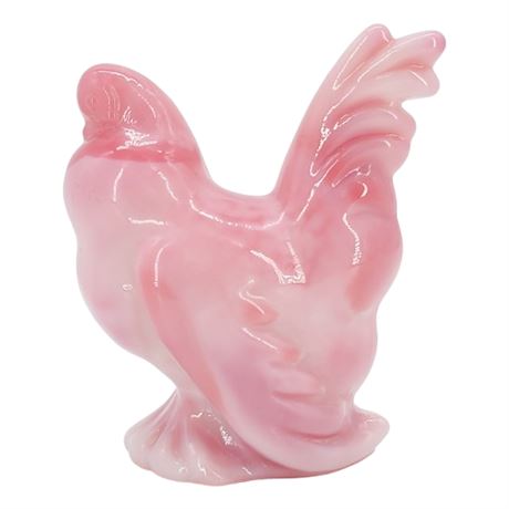 Vintage 1992 Heisey by Fenton Rosalene Glass Hen Limited Edition Figurine