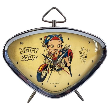 Vintage 90s Biker Betty Boop Retro Alarm Clock