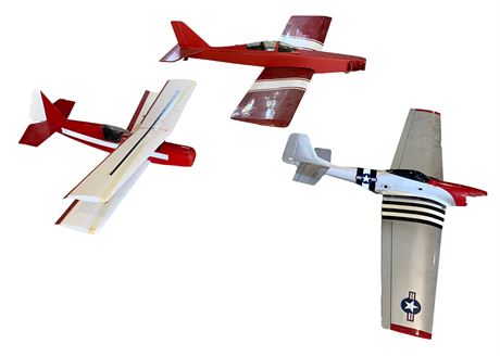 3 pc RC Airplane Aviation Flying Man-Cave Decor