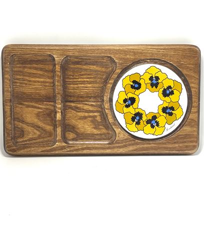 MCM Goodwood Pansy Tile Cheese Board
