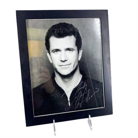 Mel Gibson 8x10 Autographed Framed Photo