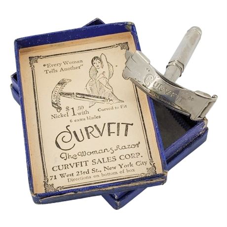 Vintage Curvfit "The Woman's Razor" in Original Box