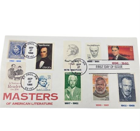 FDC Masters of Literature Triple Cancel