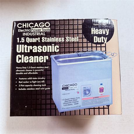 1.5qt Stainless Steel Ultrasonic Cleaner