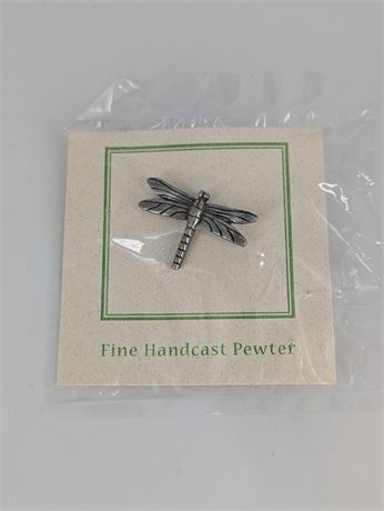 New Pewter Dragonfly Lapel Pin