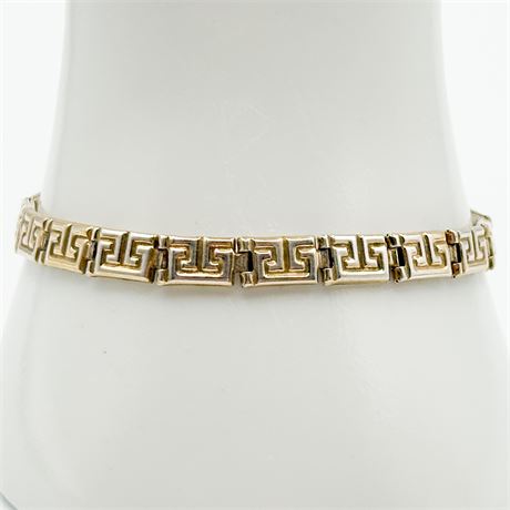 Vintage Italian Sterling Silver Tennis Bracelet